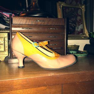 John Fluevog Belleville Pearl Hart t-strap heels